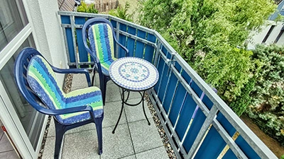 südlich gelegener Balkon